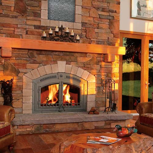 country style fireplace